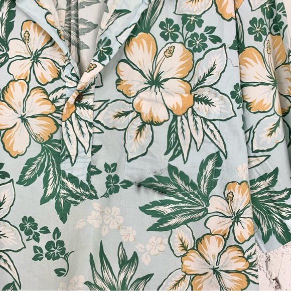 Reyn Spooner Joe Kealoha Floral Tropical Hibiscus Pullover Hawaiian Shirt XL - Picture 3 of 8